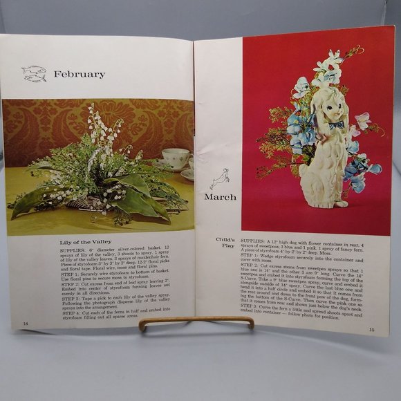 Vintage Flower Arranging Made Easy by Gene Taylor, 1966 Pattern Booklet - Picture 2 of 3